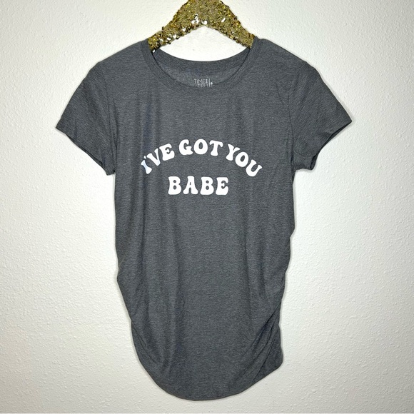 Time and Tru Tops - Time And Tru I’ve Got You Babe Maternity Tee S